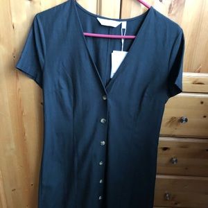 BRAND New black Button dress, &Other Stories
